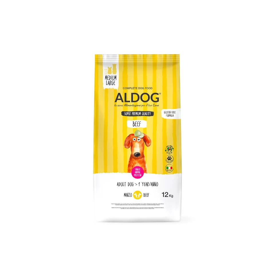 ALDOG Jautienos sausas maistas vidutinių/didelių veislių šunims, 12 kg ALDOG Jautienos sausas maistas vidutinių/didelių veislių šunims, 12 kg