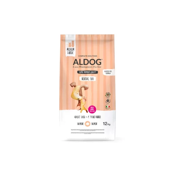 ALDOG NORDIC SEA sausas maistas vidutinių/didelių veislių šunims, 12 kg