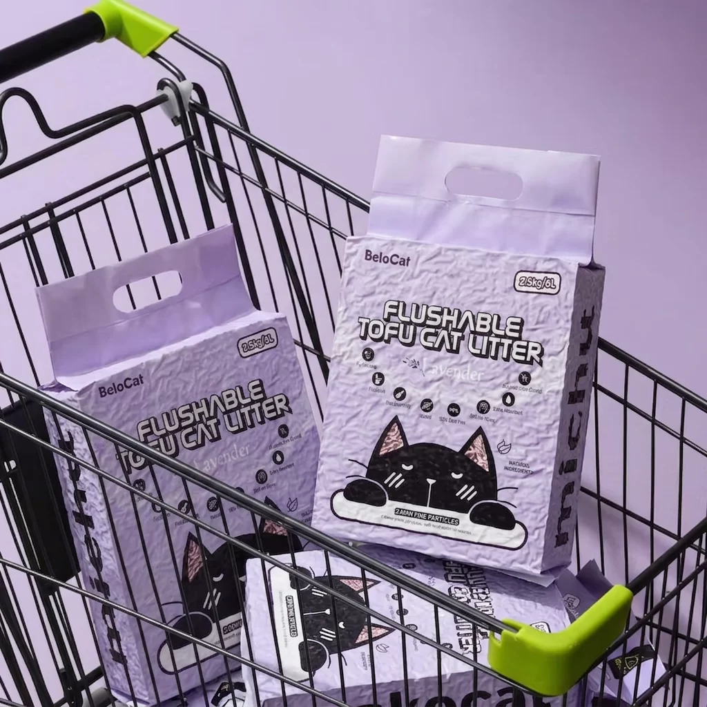 tofu litter bags in shopping cart tofu litter bags in shopping cart