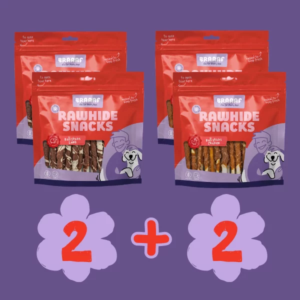 4 packs of dog snacks