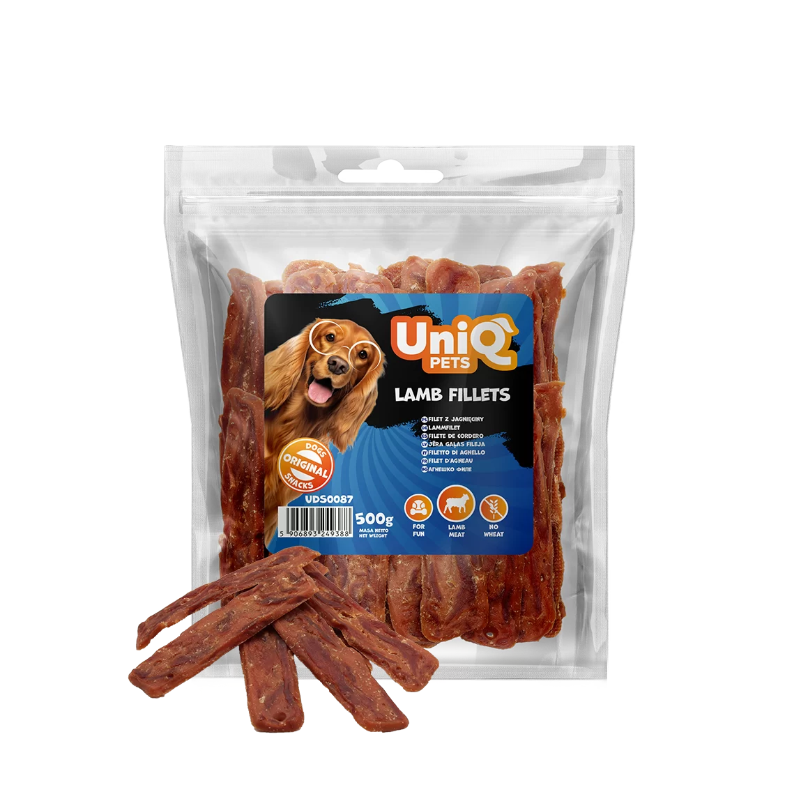 UNIQ PETS dog snacks 500g lamb fillets UDS0087 (2)