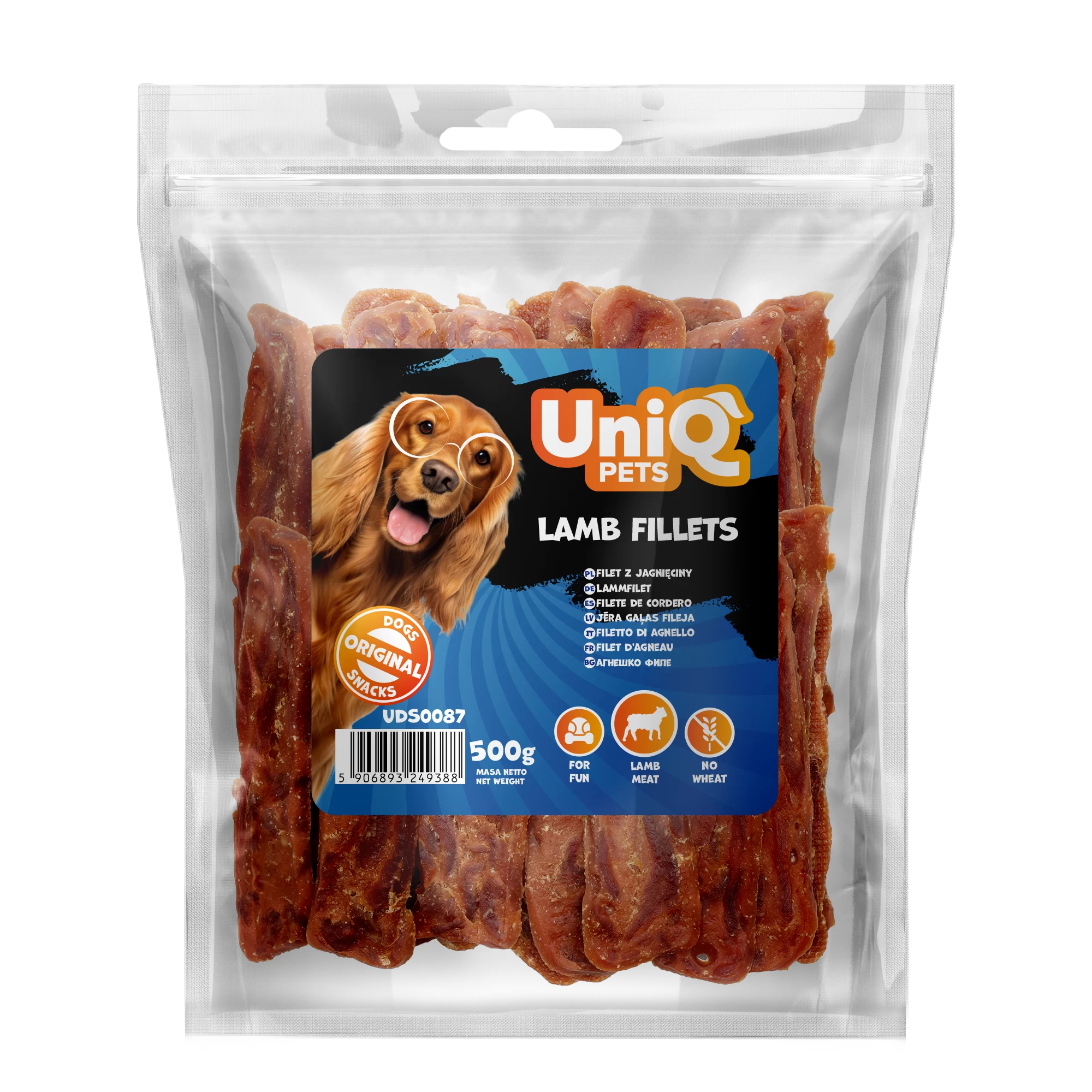 UNIQ PETS dog snacks 500g lamb fillets UDS0087 (5)