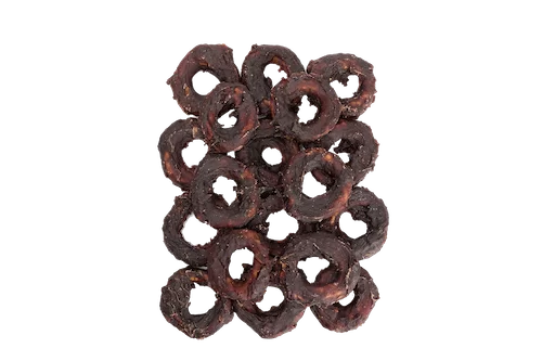 UNIQ PETS DOG SNACKS CHEWY 500g horse meat on collagen rings 5cm UDS0131 (4)